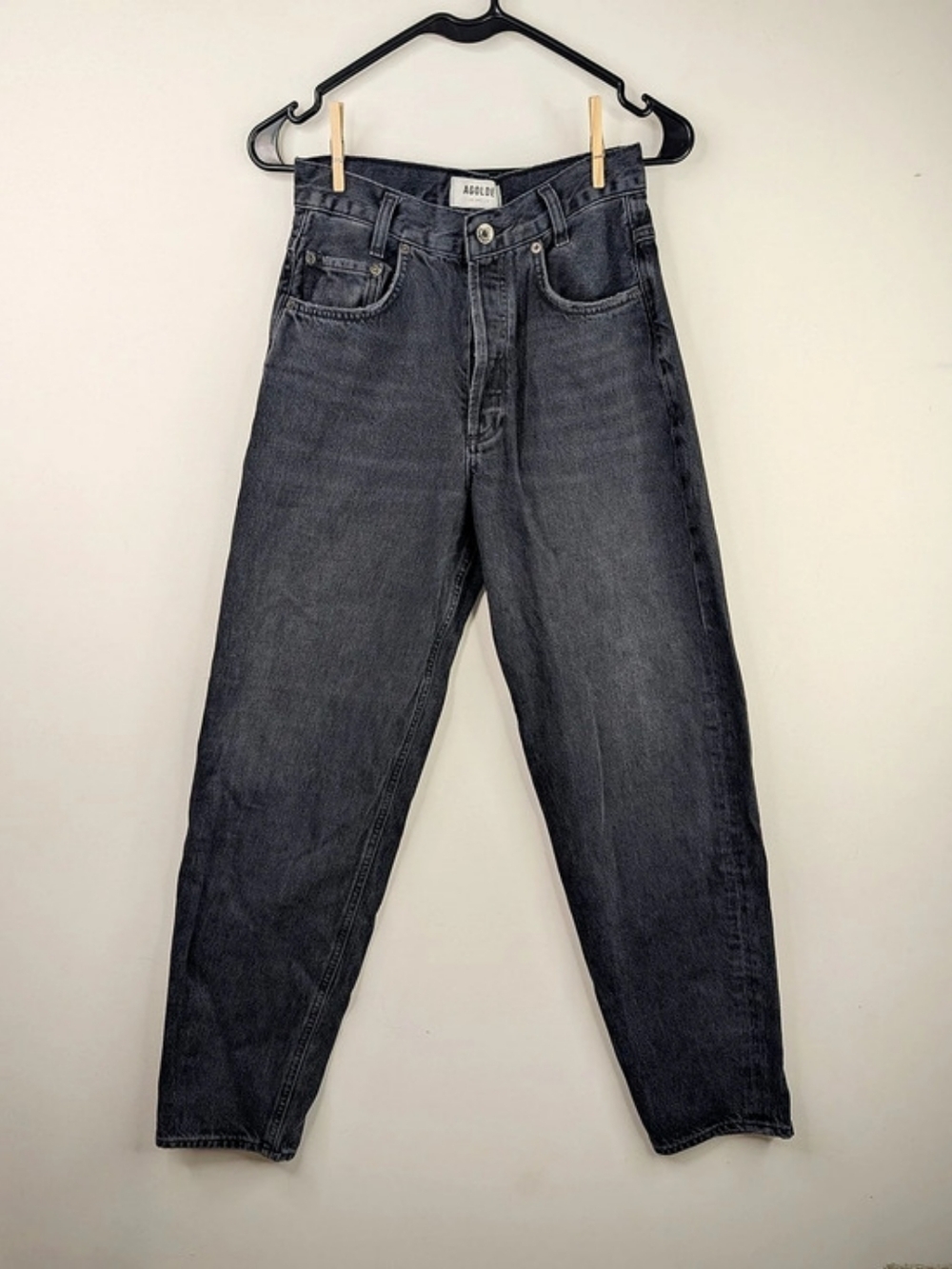 AGOLDE Tapered Jeans in Gray Waist 24